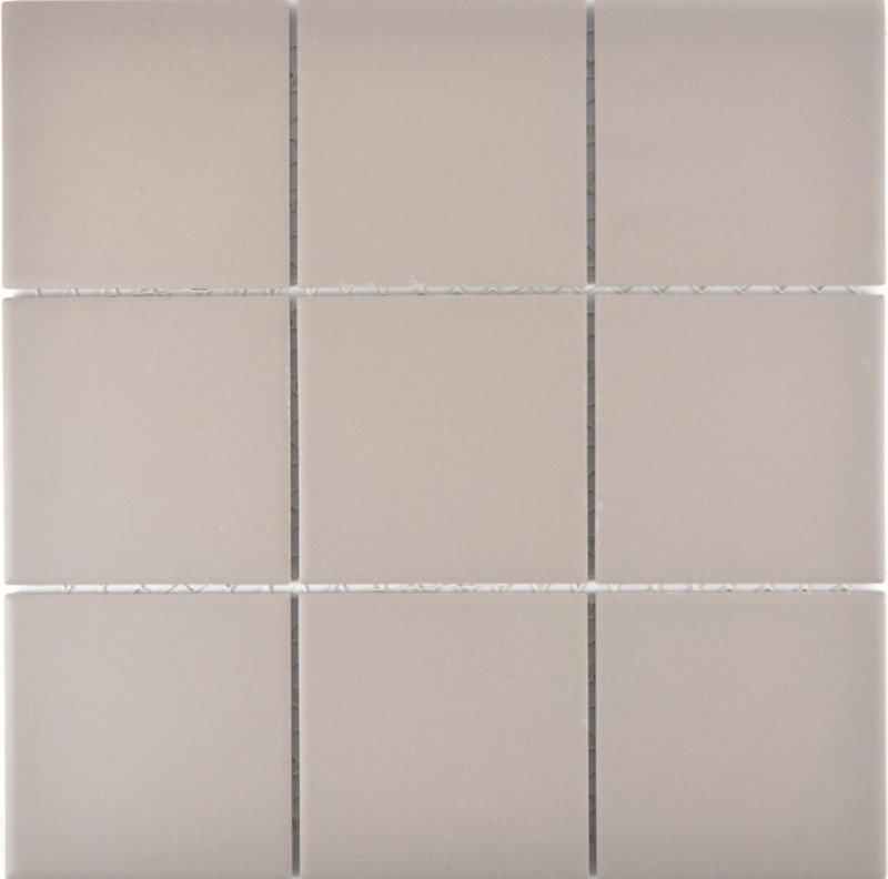 Mosaïque Carreau céramique gris clair non émaillé MOS22-1204_f