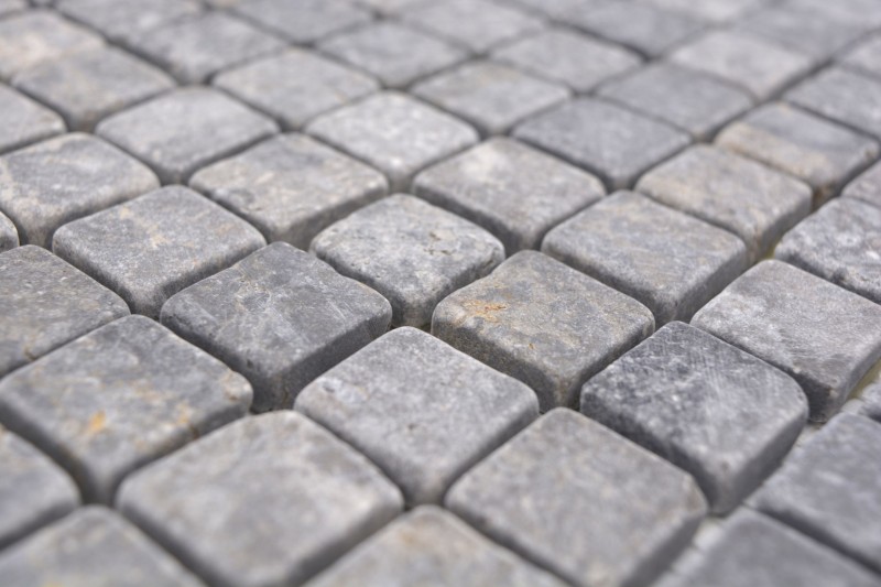 Marbre Mosaïque gris clair gris anthracite pierre naturelle antique - MOS36-TN23