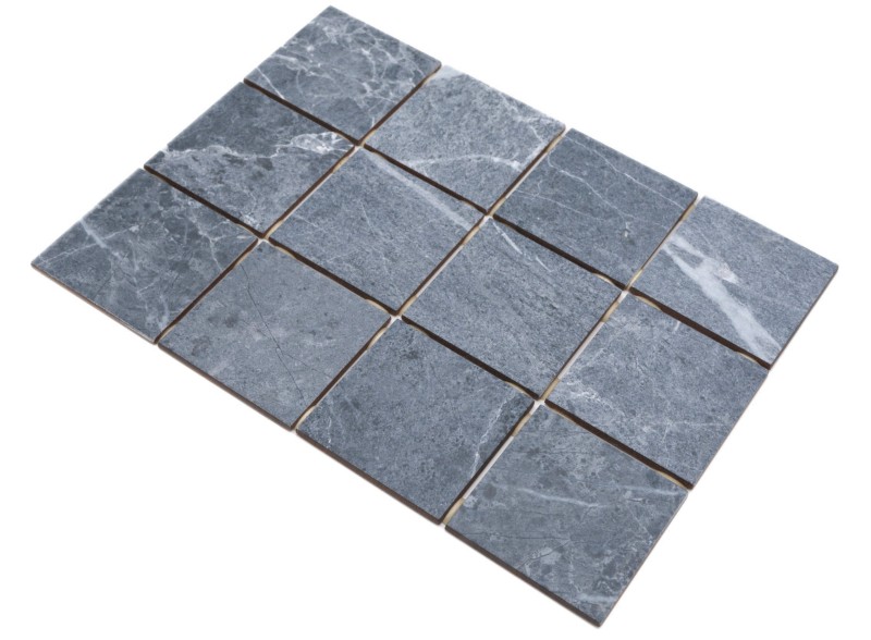 Mosaïque céramique Carreau Gris Bleu Mat Pierre Piastrella MOS22-BH808_f | 10 Tapis de mosaïque