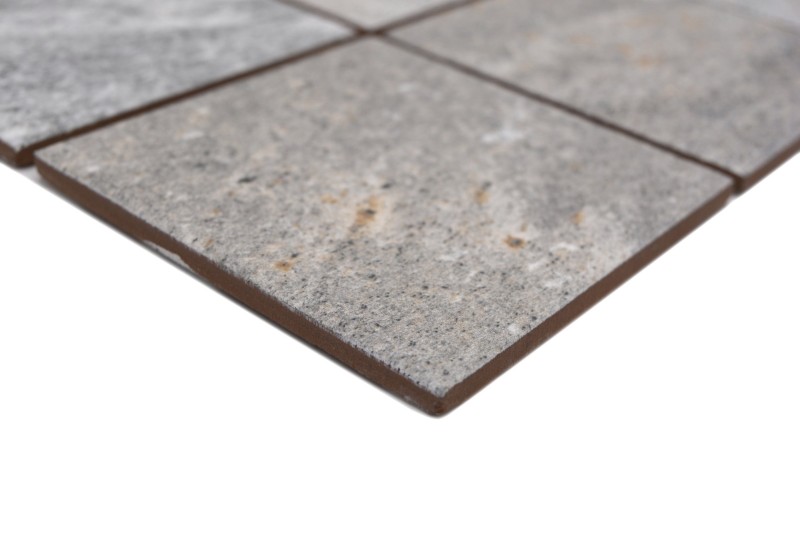 Mosaïque céramique Carreau Crème Gris Anthracite Mat Pierre Piastrella MOS22-BH957_f | 10 Tapis de mosaïque