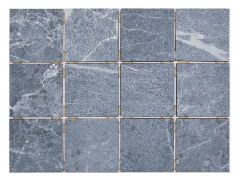 Handmuster Carreau en mosaïque céramique Gris Bleu Mat Aspect pierre Piastrella MOS22-BH808_m