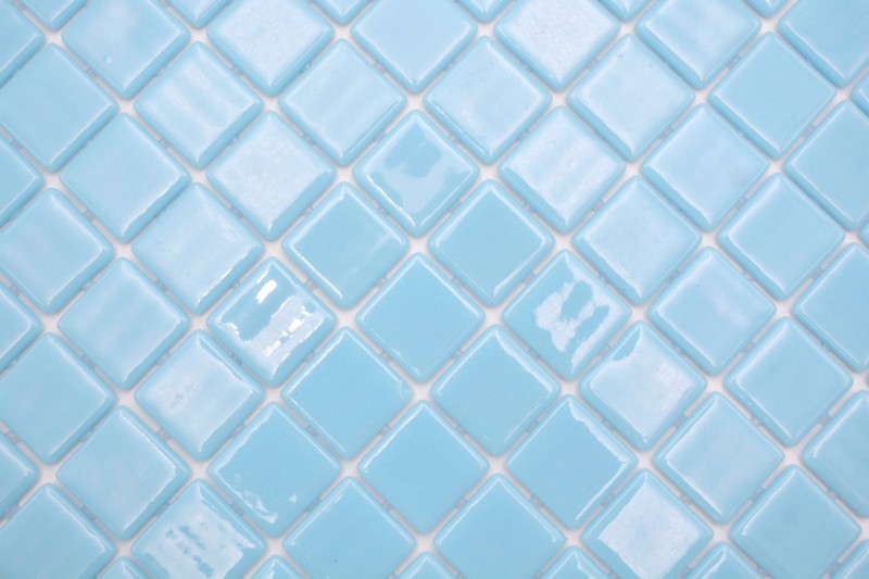 Échantillon manuel Mosaïque de piscine Mosaïque de piscine bleu clair douche mur SPAIN - MOS220-25102U_m