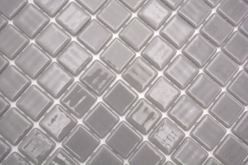 Échantillon manuel Carreau de mosaïque Mosaïque de piscine Gris béton gris douche mur SPAIN - MOS220-25108U_m