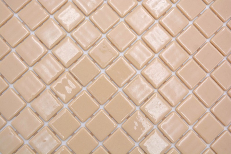 Motif à main Mosaïque de piscine Mosaïque de piscine Beige Cream Douche mur SPAIN - MOS220-25831U_m
