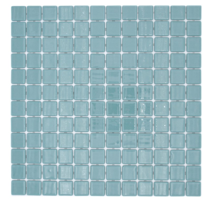 Échantillon manuel Carreau de mosaïque Mosaïque de piscine Turquoise Pastel Vert Douche Mur SPAIN - MOS220-25832U_m