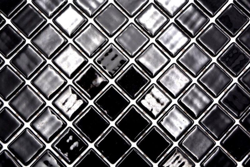 Motif manuel Carreau de mosaïque piscine Mosaïque de piscine noir douche mur SPAIN - MOS220-25900U_m