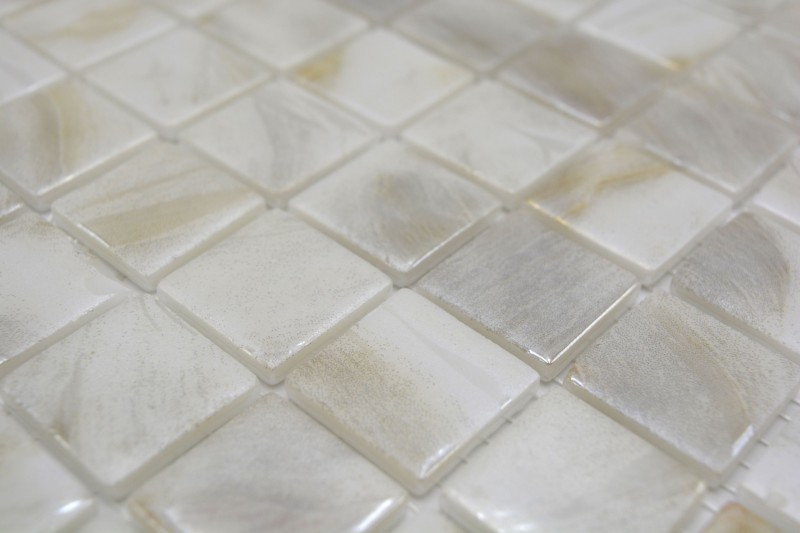 Échantillon manuel Carreau de mosaïque Mosaïque de piscine Beige Cream Ivoire déléphant Douche Mur SPAIN - MOS220-71250U_m