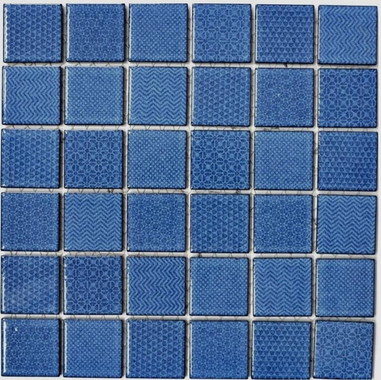 Motif manuel Carreau de mosaïque AQUABLAU BAD Pool Carrelage de salle de bain douche MOS16-0404_m