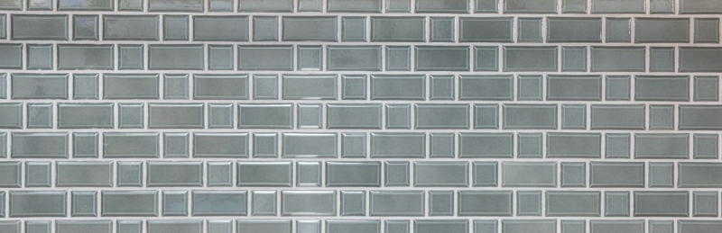 Metro Subway Carrelage Facette Pétrole Gris Mosaïque Carreau Céramique Cuisine Mur MOS26WM-0218