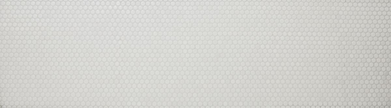 Motif à main Mosaïque en forme de bouton LOOP mosaïque ronde blanc brillant mur cuisine douche SALLE DE BAINS MOS10-0102_m