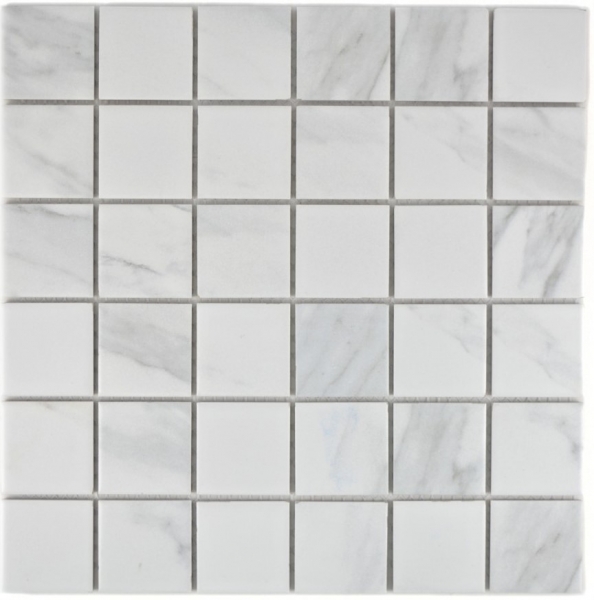 Céramique Mosaïque Carrare blanche grise Carreau de salle de bain Carrelage cuisine MOS14-0102