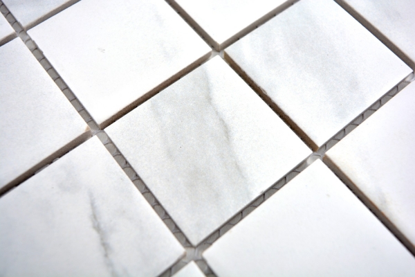 Céramique Mosaïque Carrare blanche grise Carreau de salle de bain Carrelage cuisine MOS14-0102