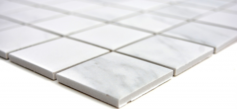 Céramique Mosaïque Carrare blanche grise Carreau de salle de bain Carrelage cuisine MOS14-0102
