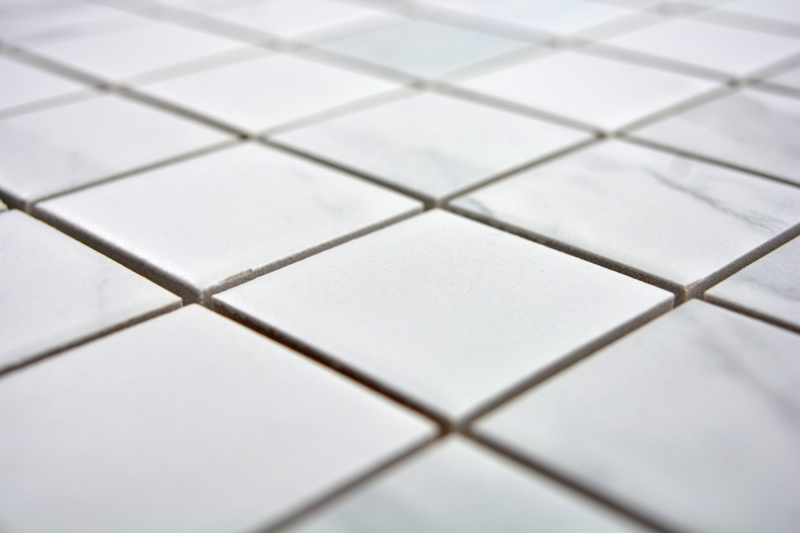 Céramique Mosaïque Carrare blanche grise Carreau de salle de bain Carrelage cuisine MOS14-0102