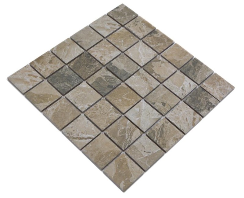 Céramique Mosaïque Carreau imitation pierre naturelle beige brun sable Structure Carrelage MOS16-AISO89