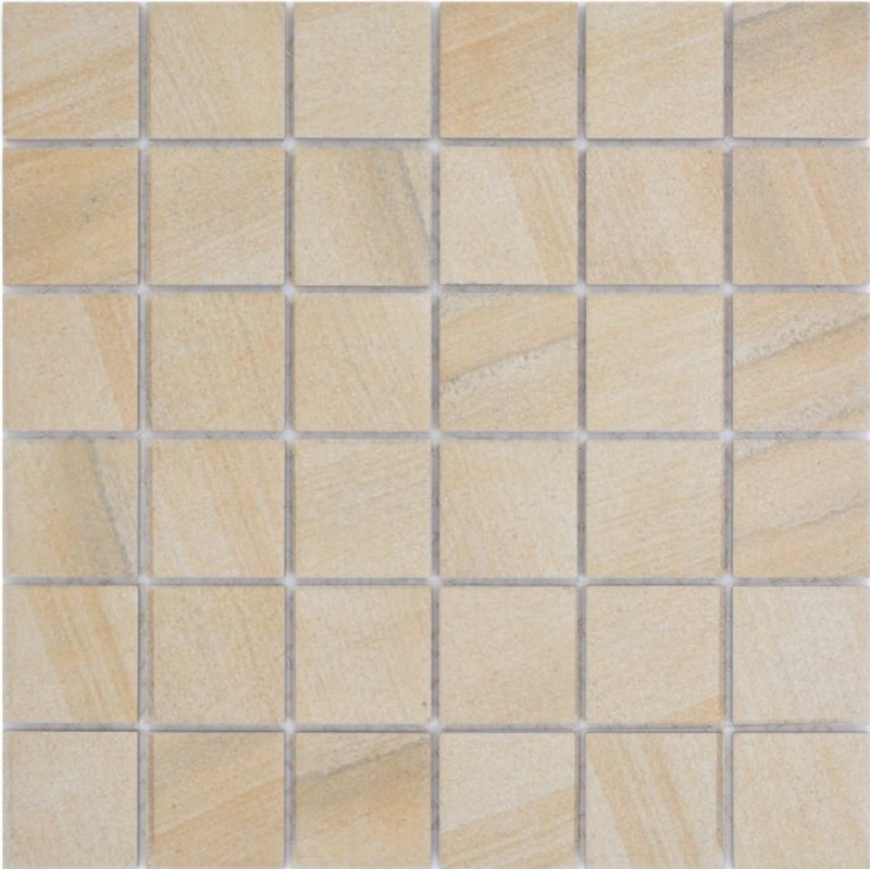 Céramique Mosaïque Carreau aspect pierre naturelle beige Structure Carreau de salle de bain MOS16-AISO98
