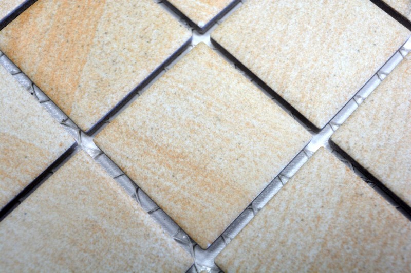 Céramique Mosaïque Carreau aspect pierre naturelle beige Structure Carreau de salle de bain MOS16-AISO98