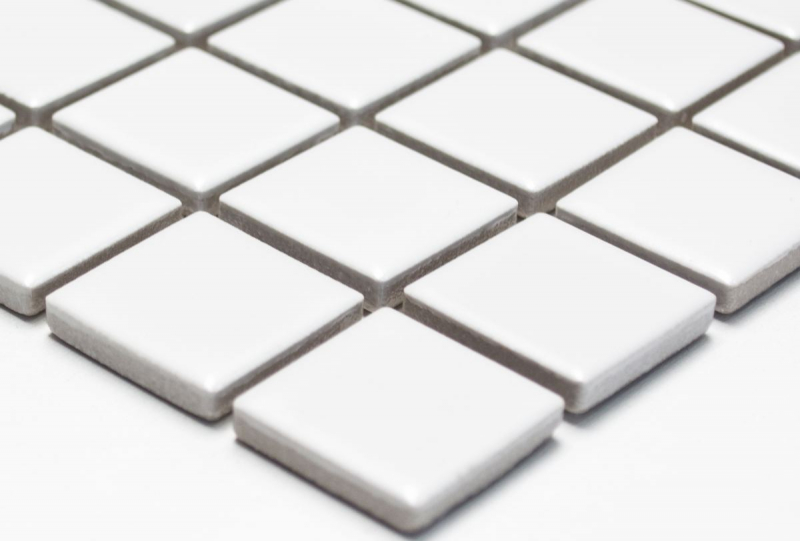 Carreau mosaïque Céramique BLANC MATTE Mur Carrelage cuisine salle de bain douche MOS18-0111_f