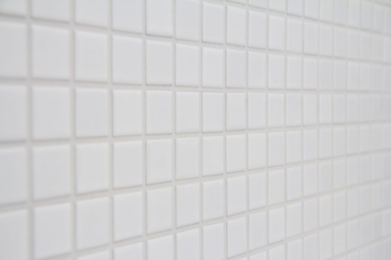 Mosaïque céramique blanc mat Revêtement de baignoire Carreaux de cuisine MOS18-0111