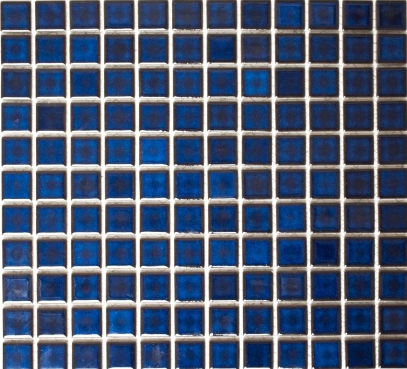 Échantillon manuel de carreaux de mosaïque Céramique BLEU COMPALE BLEU FONCÉ Carrelage cuisine salle de bains MOS18-0405_m