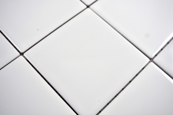 Motif main Mosaïque Carreau céramique blanc brillant Carrelage cuisine MOS23-0101_m