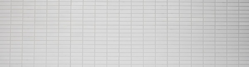 Motif main Carreau mosaïque Céramique baguettes blanc brillant Carrelage cuisine MOS24-0102_m