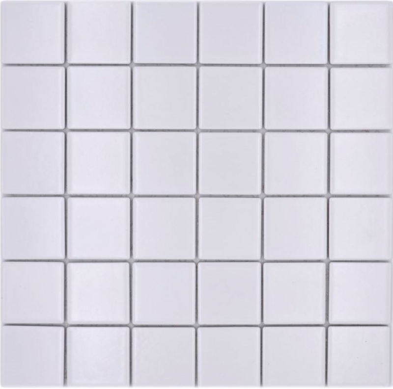 Mosaïque en céramique Carreau blanc mat Carreau de salle de bains MOS16B-0111