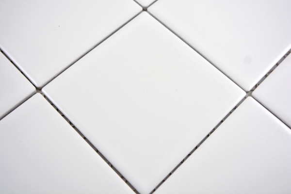 Mosaïque Carreau céramique blanc mat Revêtement de baignoire MOS23-0111_f