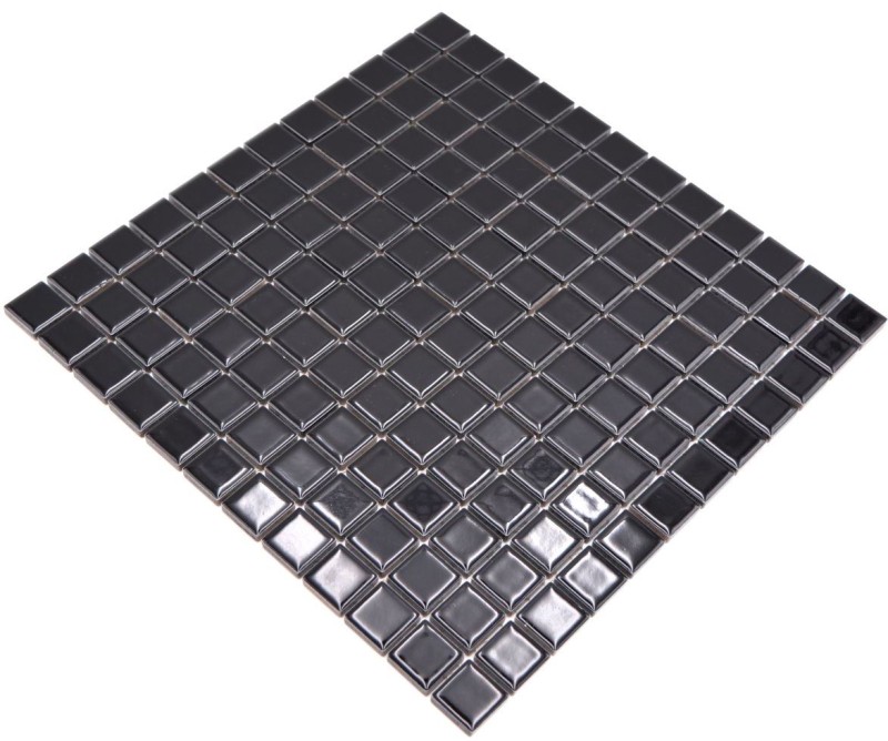 Mosaïque céramique Carreaux de mosaïque NUIT NOIR BRILLANT Dos de cuisine Protection anti-éclaboussures MOS18D-0301