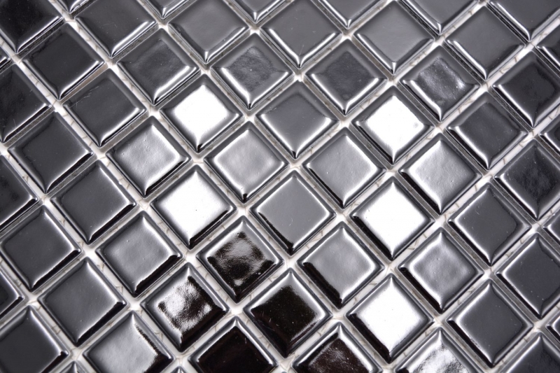 Mosaïque céramique Carreaux de mosaïque NUIT NOIR BRILLANT Dos de cuisine Protection anti-éclaboussures MOS18D-0301
