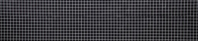 Motif manuel Carreau de mosaïque Céramique noire mate Miroir de fond de cuisine MOS18D-0311_m