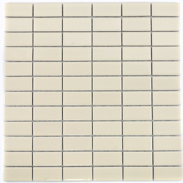 Motif main Mosaïque Céramique baguettes beige brillant Carreau WC Salle de bains MOS24D-1902_m