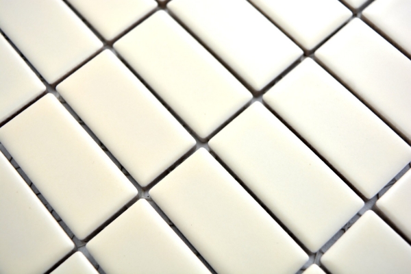 Motif main Mosaïque Céramique baguettes beige brillant Carreau WC Salle de bains MOS24D-1902_m