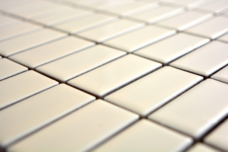 Motif main Mosaïque Céramique baguettes beige brillant Carreau WC Salle de bains MOS24D-1902_m
