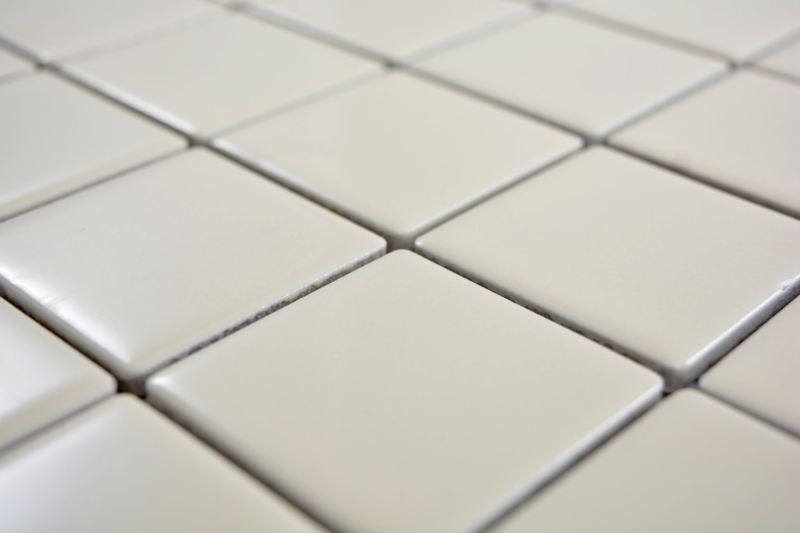 Échantillon manuel de carreaux de mosaïque beige magnolia fond de cuisine brillant MOS14-1902_m