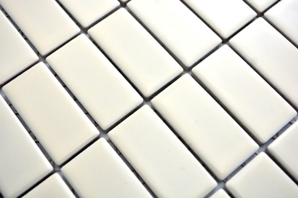 Motif main Mosaïque Céramique baguettes beige mat Carrelage WC Carrelage salle de bain MOS24D-1911_m