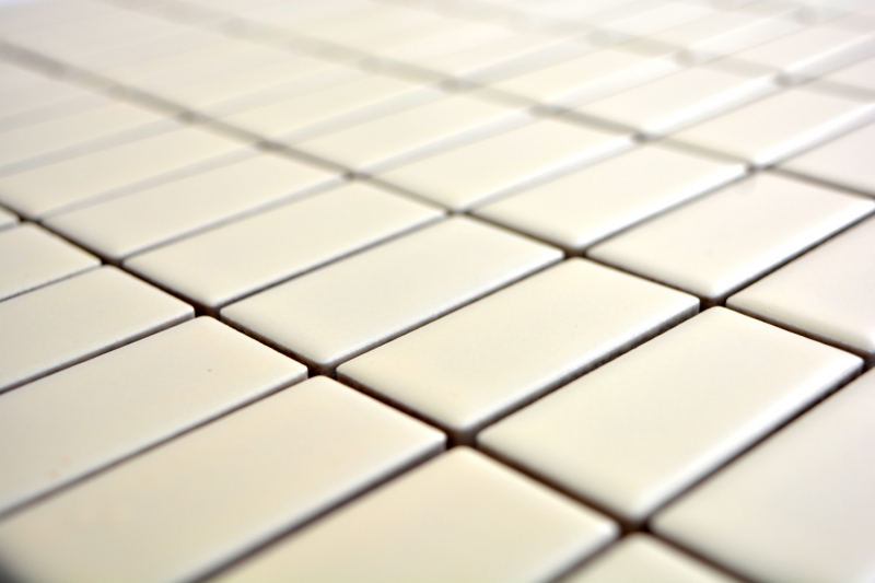 Motif main Mosaïque Céramique baguettes beige mat Carrelage WC Carrelage salle de bain MOS24D-1911_m