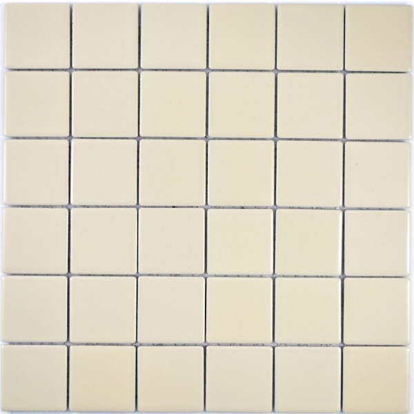 Motif manuel Carreau de mosaïque beige magnolia mat Carrelage de cuisine MOS14-1911_m