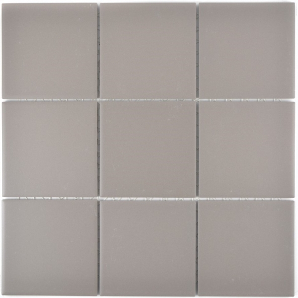 Motif main Mosaïque Carreau céramique gris non émaillé Dos de cuisine Protection anti-éclaboussures MOS22-0202_m