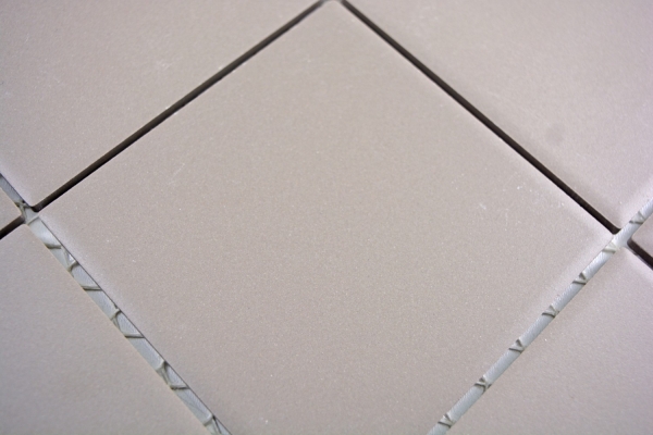 Motif main Mosaïque Carreau céramique gris non émaillé Dos de cuisine Protection anti-éclaboussures MOS22-0202_m