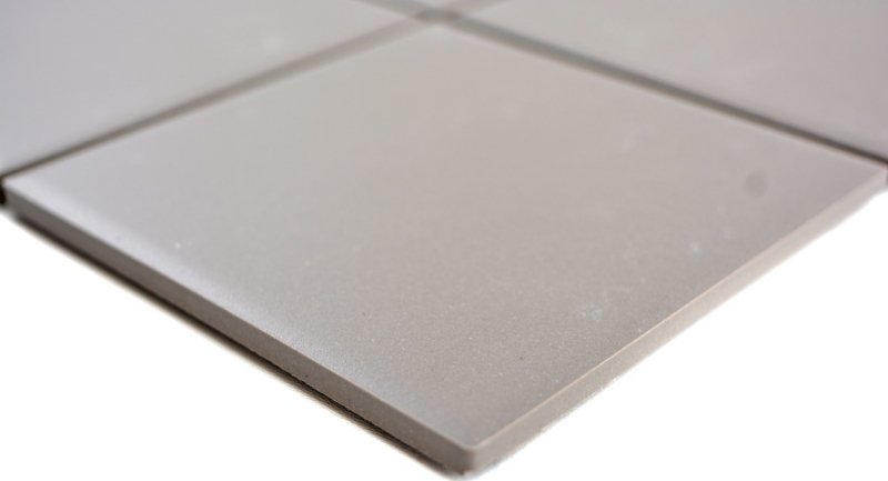 Motif main Mosaïque Carreau céramique gris non émaillé Dos de cuisine Protection anti-éclaboussures MOS22-0202_m