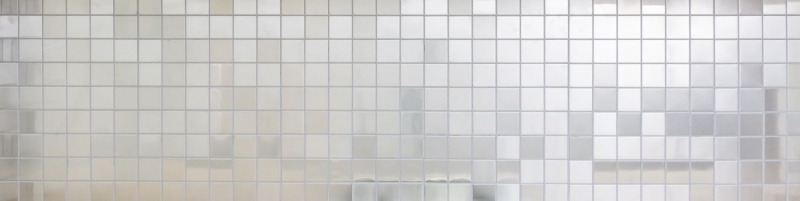 Acier inoxydable Mosaïque Carreau argenté brossé mat Carreau de cuisine MOS129-48D