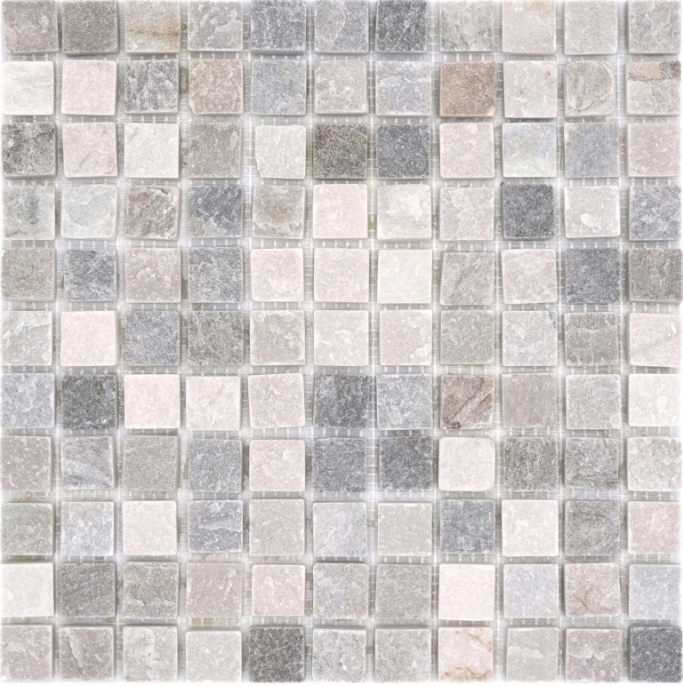 Quartzite Pierre naturelle Mosaïque Carreau beige gris Mur Sol Douche Dos de cuisine - MOS36-0206