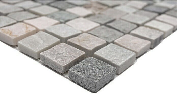Quartzite Pierre naturelle Mosaïque Carreau beige gris Mur Sol Douche Dos de cuisine - MOS36-0206