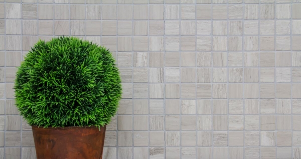 Motif main Carreau de mosaïque Marbre Pierre naturelle Gris Rayures MOS42-0204_m