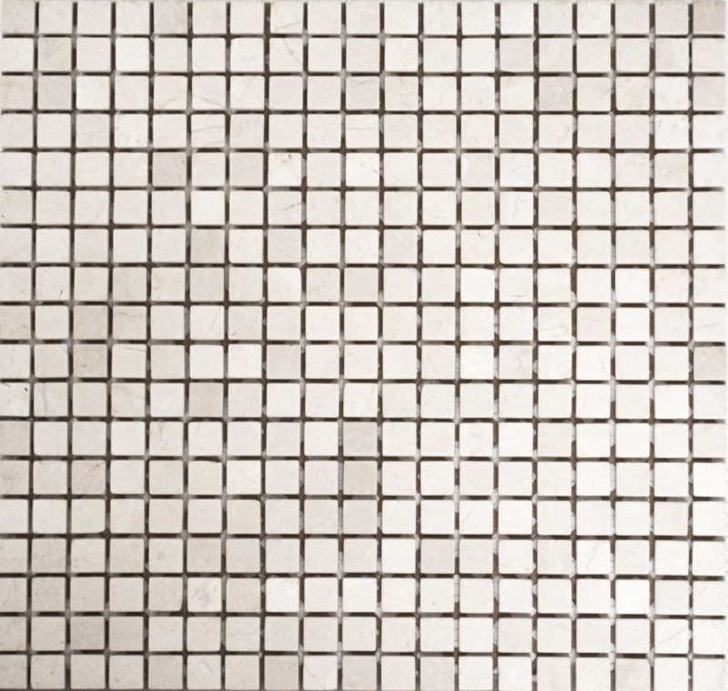 Marbre Mosaïque Pierre naturelle crème beige clair mini carré - MOS38-0104