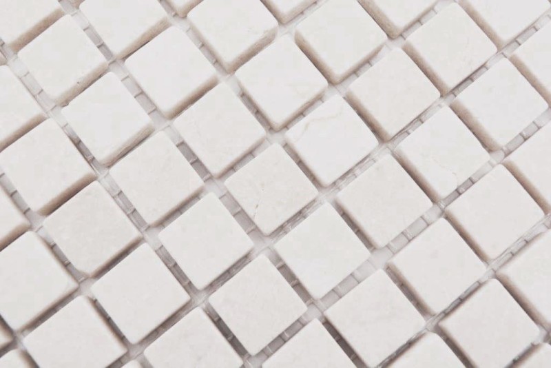 Marbre Mosaïque Pierre naturelle crème beige clair mini carré - MOS38-0104