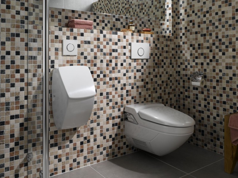 Marbre Mosaïque Carreau pierre naturelle crème beige rouge vert Random mur de douche - MOS42-1204