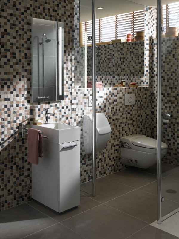 Marbre Mosaïque Carreau pierre naturelle crème beige rouge vert Random mur de douche - MOS42-1204