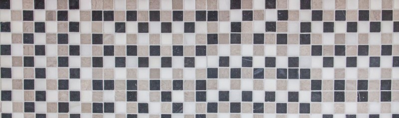Marbre Mosaïque Carreau pierre naturelle beige gris noir Carrelage mur - MOS40-MOS32/1125